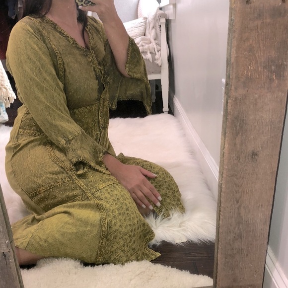 Gorgeous vintage free size boho embroidered dress - Picture 9 of 9